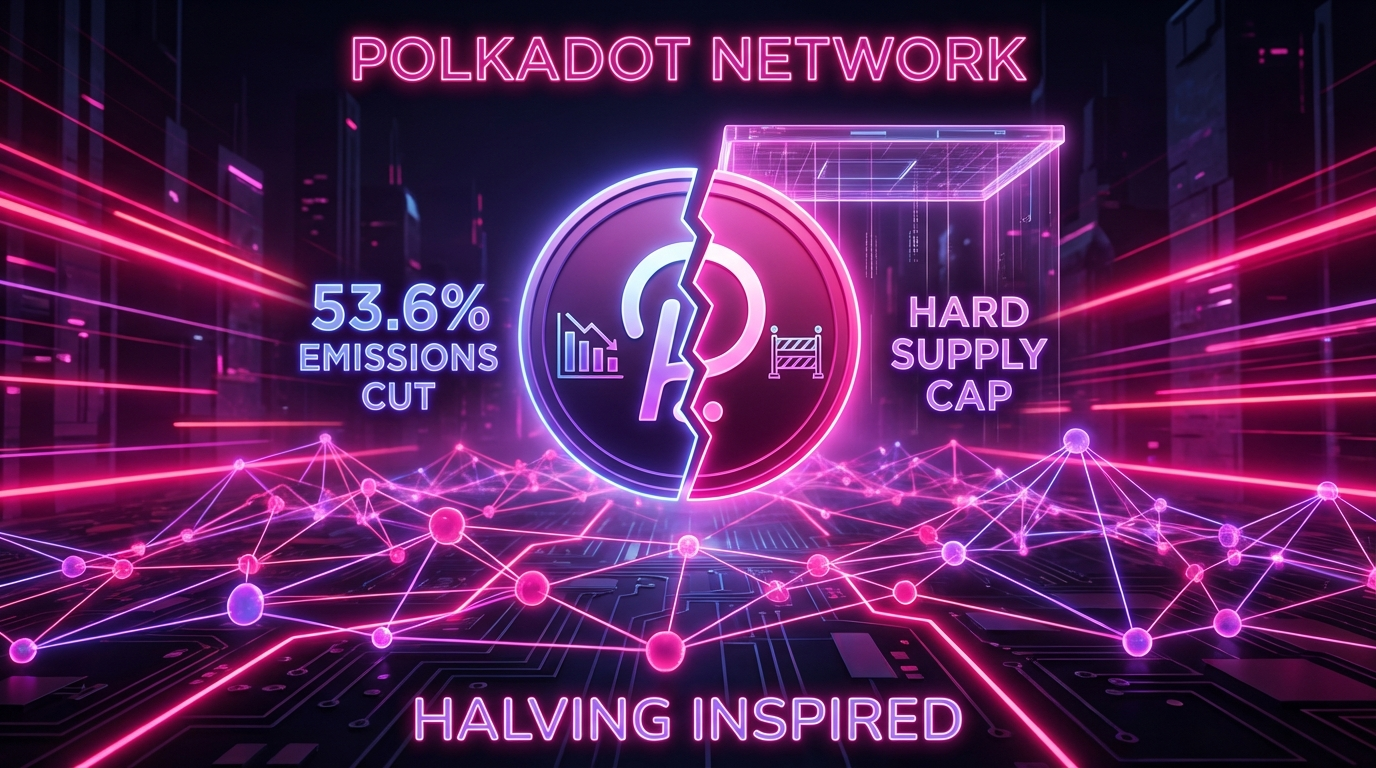 Polkadot Activates Hard Supply Cap and 53.6% Emissions Cut Today