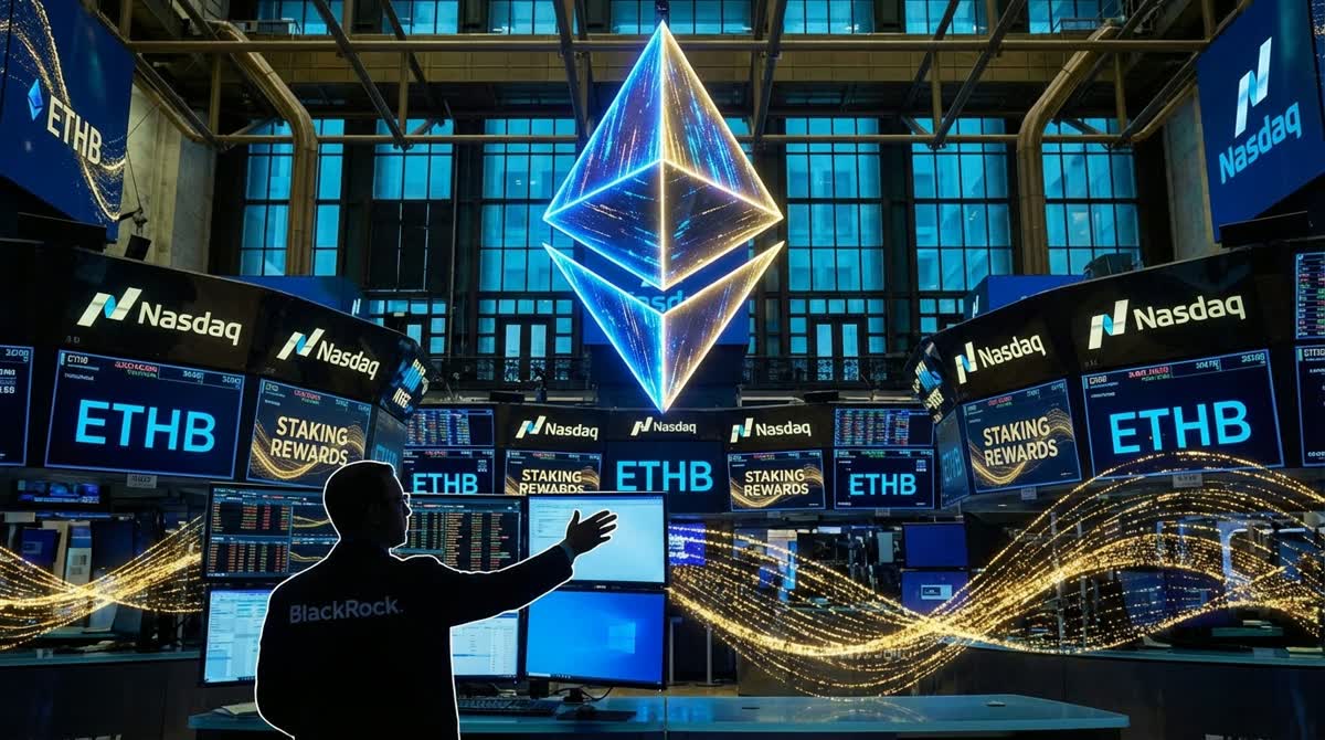 BlackRock Launches Staked Ethereum ETF (ETHB) on Nasdaq
