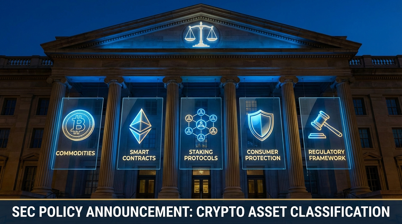 SEC Declares Most Crypto Assets Not Securities, Issues Five-Category Framework