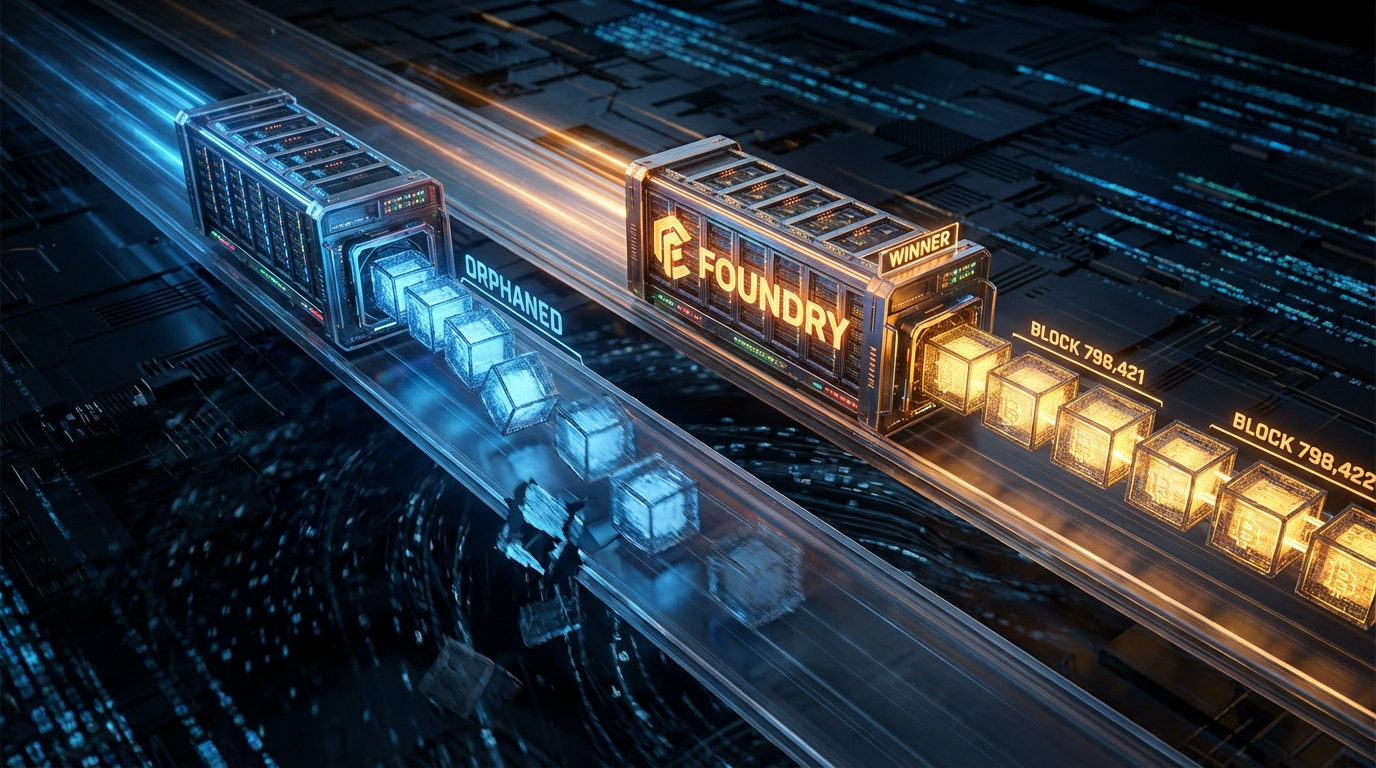 Bitcoin's Mining Concentration Problem Surfaces in Rare 2-Block Reorg