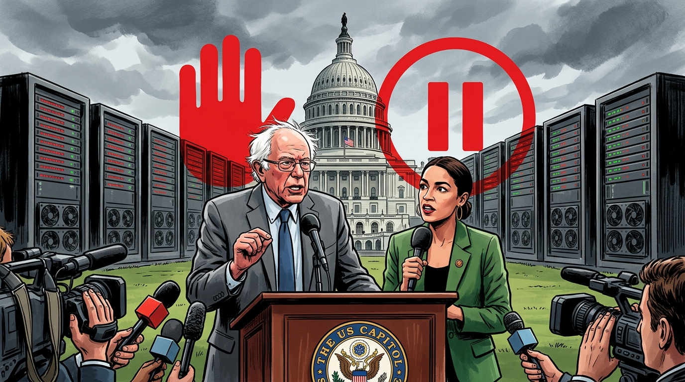 Sanders and AOC Introduce Bill to Freeze All New AI Data Centers in the US