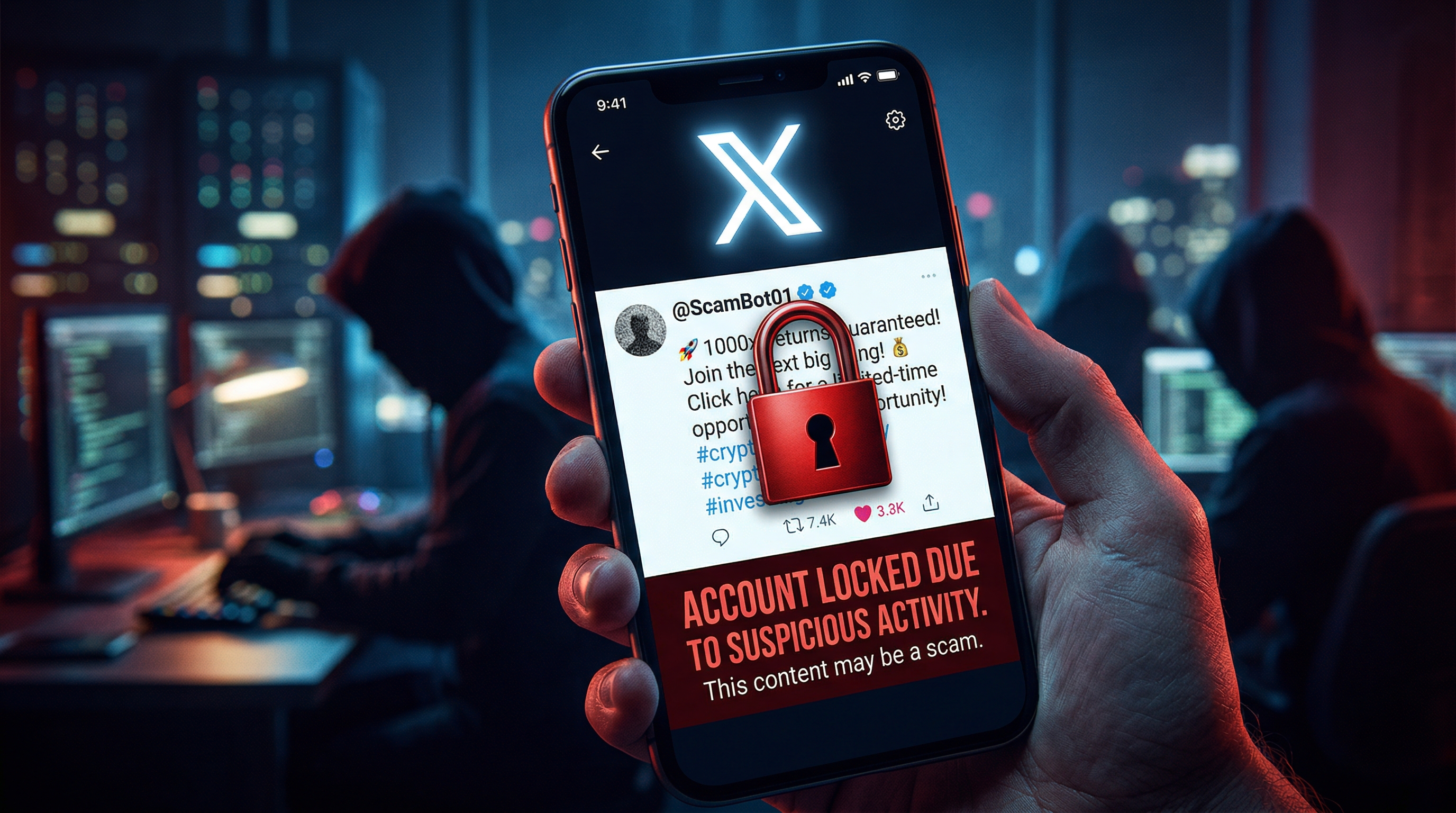 X Deploys Crypto Scam 'Kill Switch' That Auto-Locks Accounts on First Crypto Mention