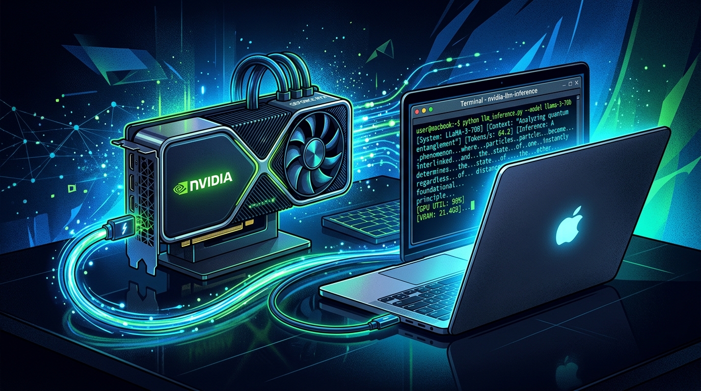 Apple Signs Tiny Corp's Driver, Unlocking Nvidia eGPUs on ARM Macs for LLM Inference