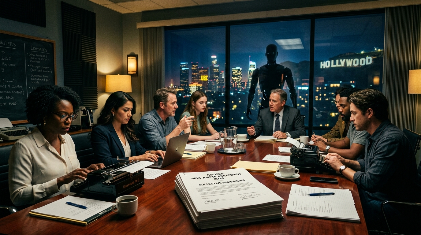 Writers Guild Reaches Four-Year Deal With Studios, Including AI Protections