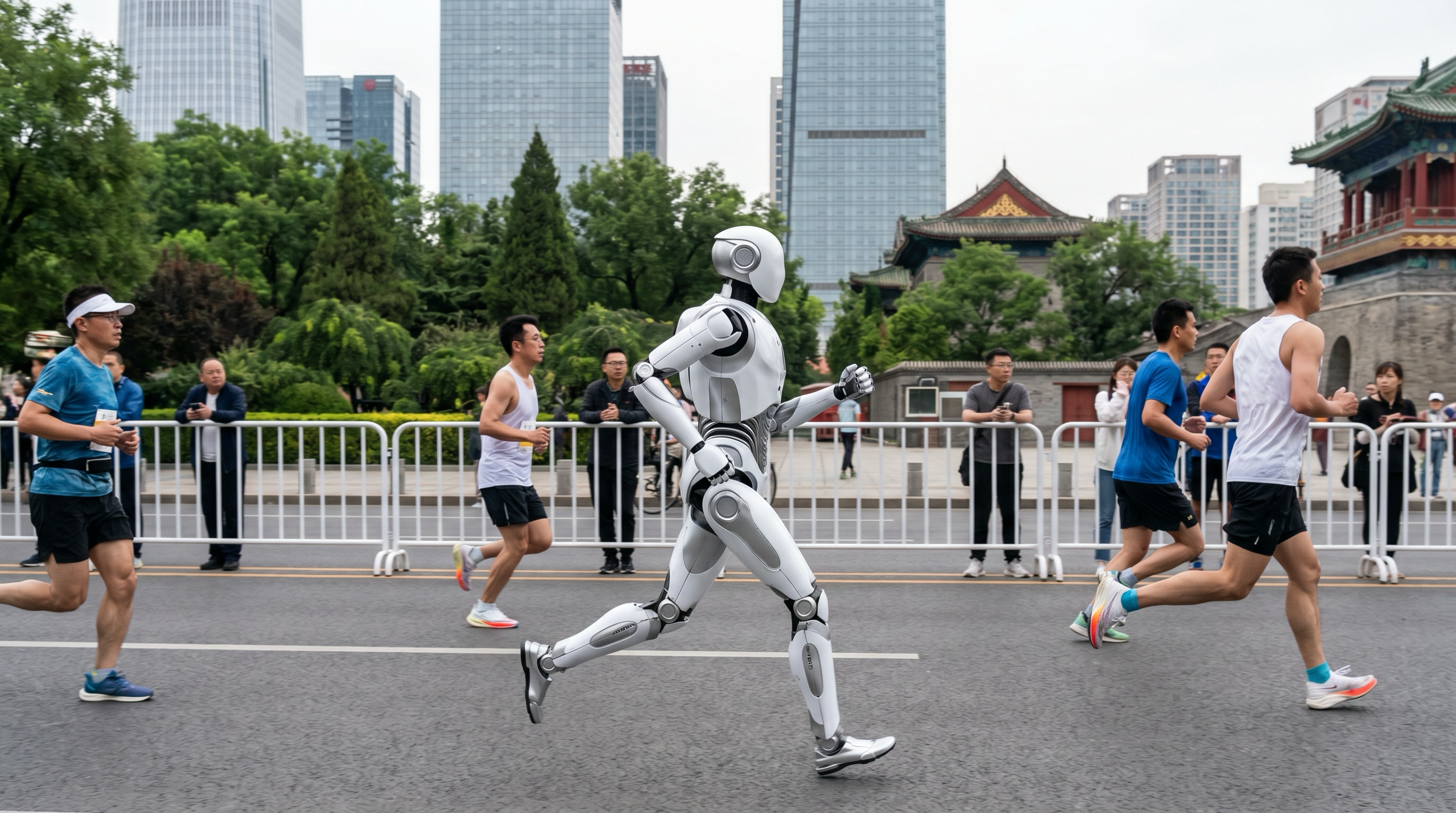 Honor Autonomous Robot Officially Wins Beijing Humanoid Half Marathon in 50:26