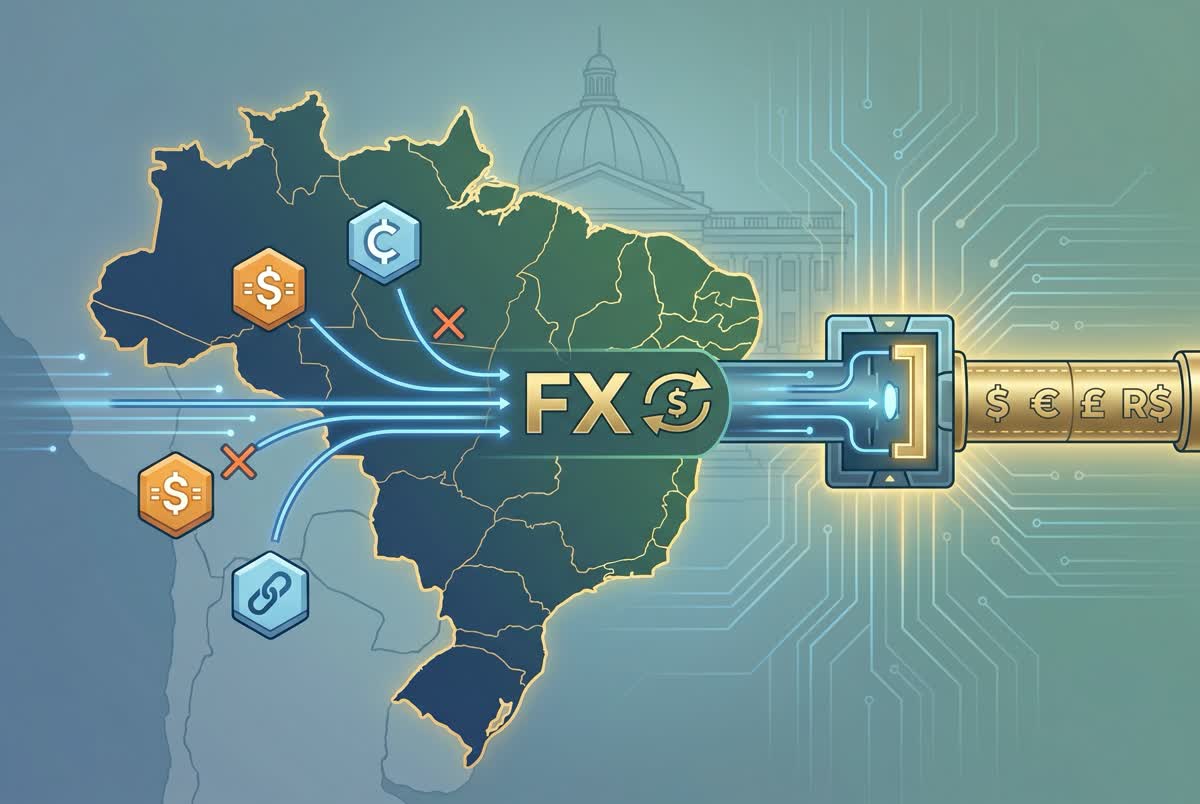 Brazil Tightens eFX Rules to Bar Crypto Settlement in Regulated Cross-Border Payments