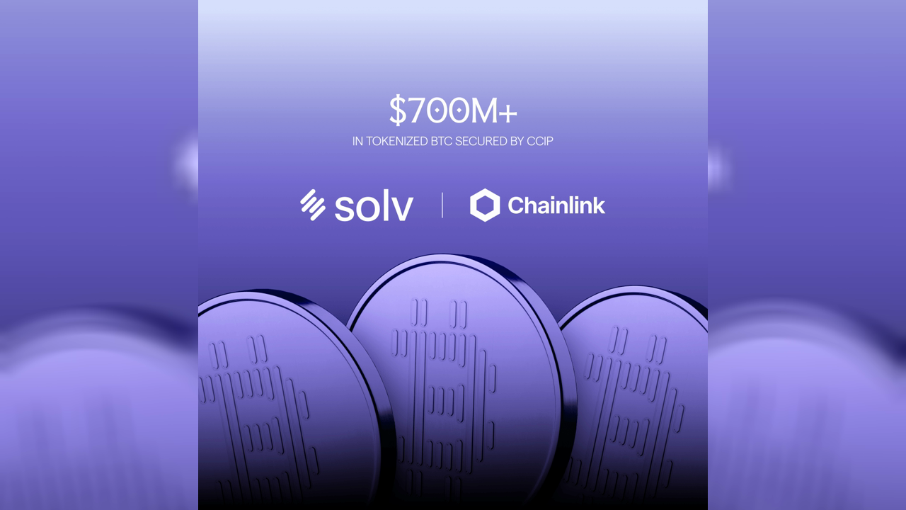 Solv Moves $700M+ in Tokenized Bitcoin Bridges to Chainlink CCIP