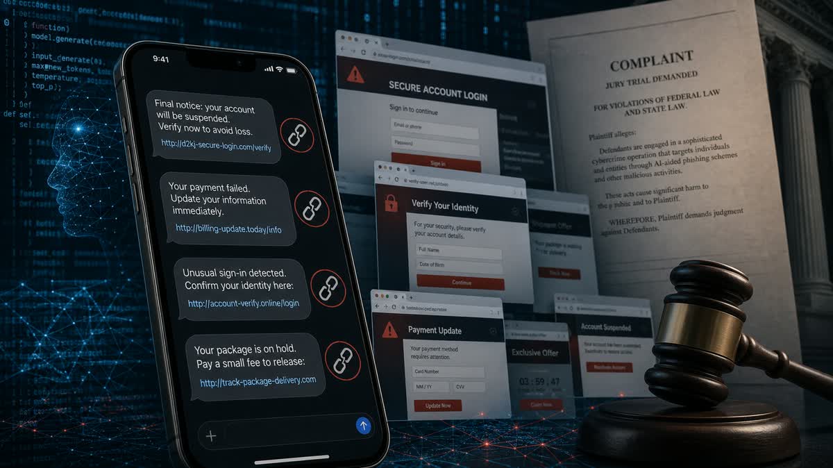 Google Sues Outsider Enterprise Over AI-Aided Text Scams