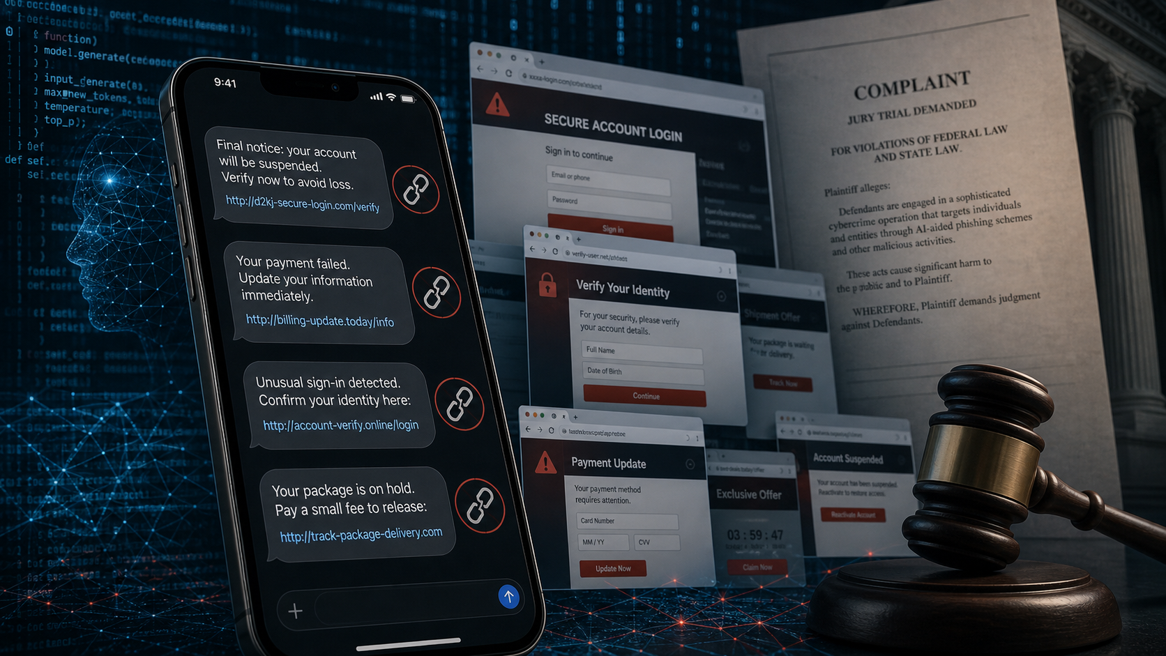 Google Sues Outsider Enterprise Over AI-Aided Text Scams